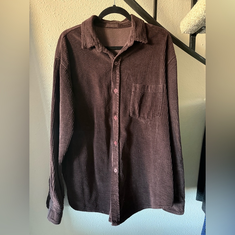 CP Shades Rich Brown Corduroy Shirt